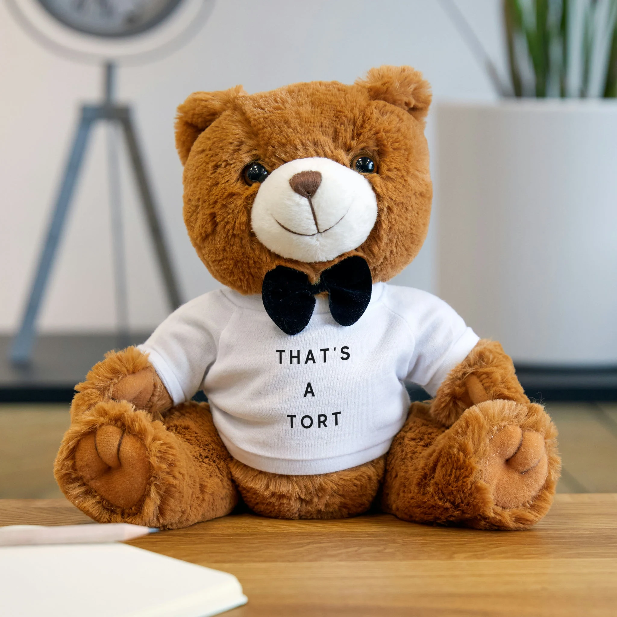 that's a tort legal teddy bear, legal gift 